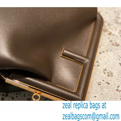 Fendi First Medium Leather Bag Coffee 2021 - Click Image to Close