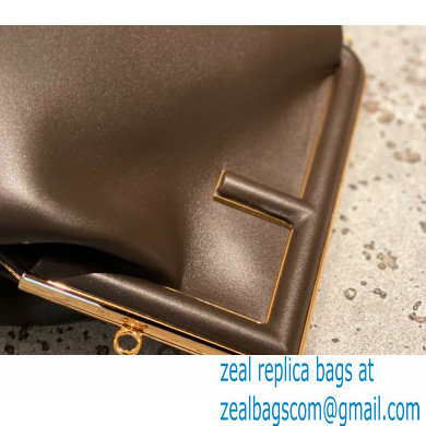 Fendi First Medium Leather Bag Coffee 2021