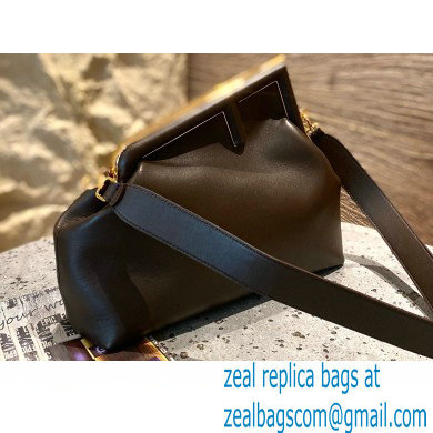 Fendi First Medium Leather Bag Coffee 2021 - Click Image to Close