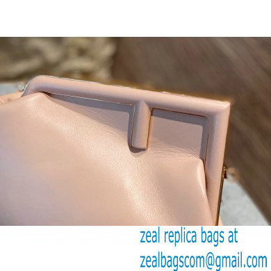 Fendi First Medium Leather Bag Nude Pink 2021