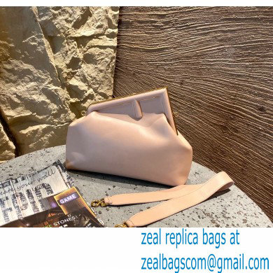 Fendi First Medium Leather Bag Nude Pink 2021