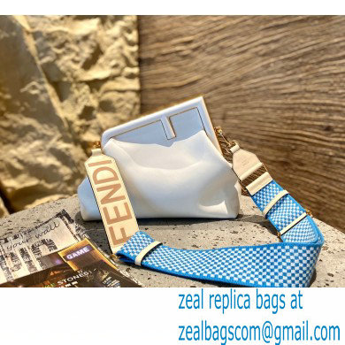 Fendi First Medium Leather Bag White 2021