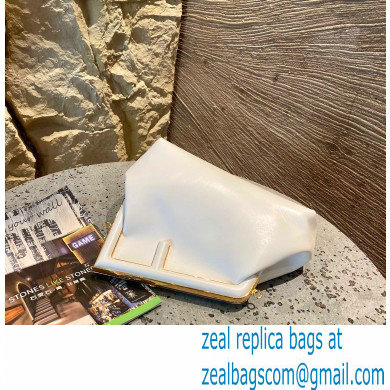 Fendi First Medium Leather Bag White 2021