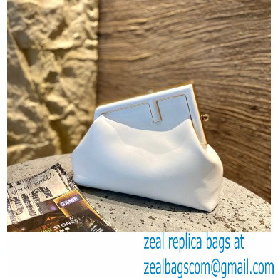 Fendi First Medium Leather Bag White 2021