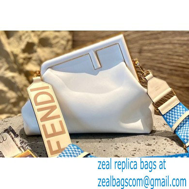 Fendi First Medium Leather Bag White 2021