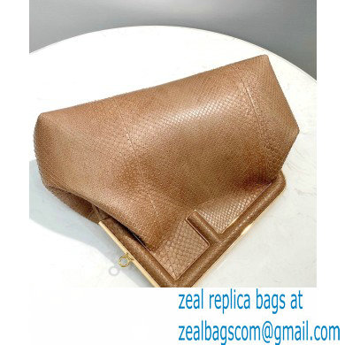 Fendi First Medium Python Leather Bag Beige 2021