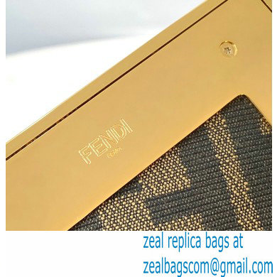 Fendi First Medium Python Leather Bag Black 2021 - Click Image to Close