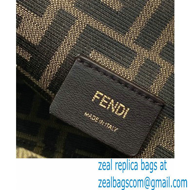 Fendi First Medium Python Leather Bag Black 2021