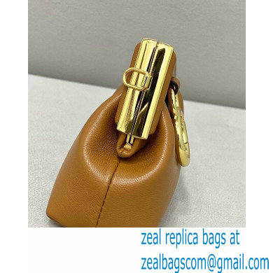 Fendi First Nano Leather Bag Charm Brown 2021