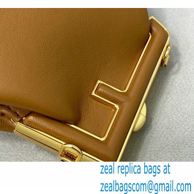 Fendi First Nano Leather Bag Charm Brown 2021