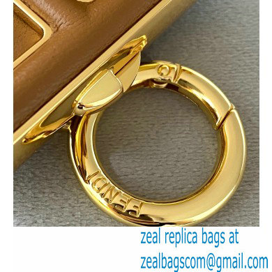 Fendi First Nano Leather Bag Charm Brown 2021 - Click Image to Close