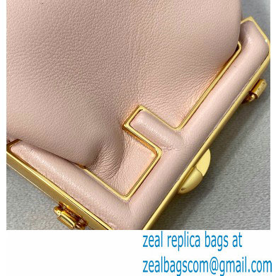 Fendi First Nano Leather Bag Charm Nude Pink 2021