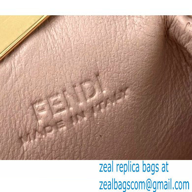 Fendi First Nano Leather Bag Charm Nude Pink 2021