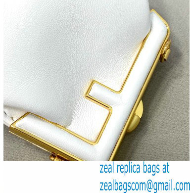 Fendi First Nano Leather Bag Charm White 2021 - Click Image to Close