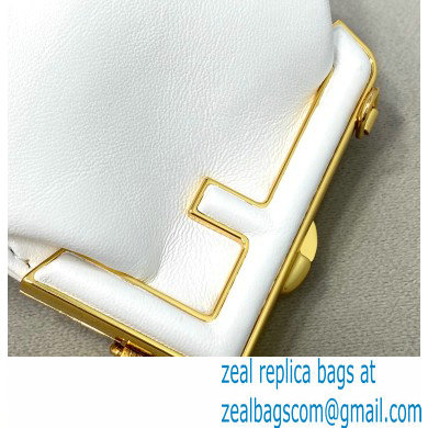 Fendi First Nano Leather Bag Charm White 2021