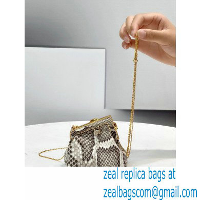 Fendi First Nano Python Leather Bag Charm 2021