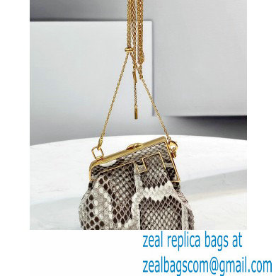 Fendi First Nano Python Leather Bag Charm 2021