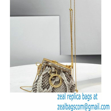 Fendi First Nano Python Leather Bag Charm 2021