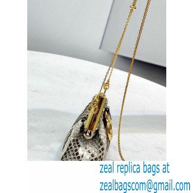 Fendi First Nano Python Leather Bag Charm 2021