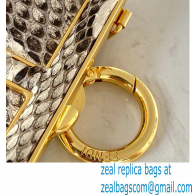 Fendi First Nano Python Leather Bag Charm 2021 - Click Image to Close