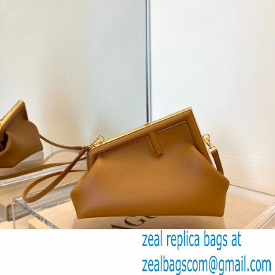 Fendi First Small Leather Bag Brown 2021