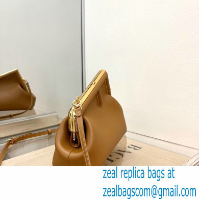 Fendi First Small Leather Bag Brown 2021