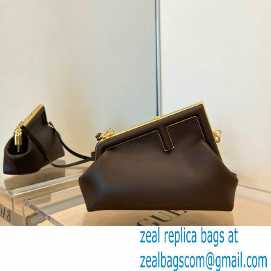Fendi First Small Leather Bag Coffee 2021 - Click Image to Close