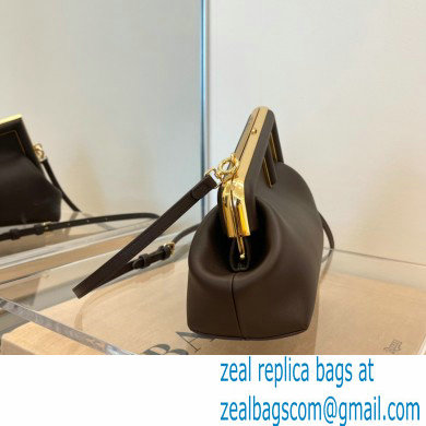 Fendi First Small Leather Bag Coffee 2021