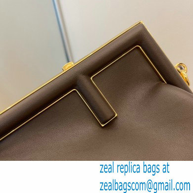 Fendi First Small Leather Bag Coffee 2021