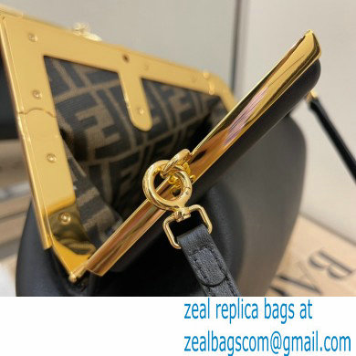 Fendi First Small Leather Bag black 2021