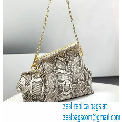 Fendi First Small Python Leather Bag 2021