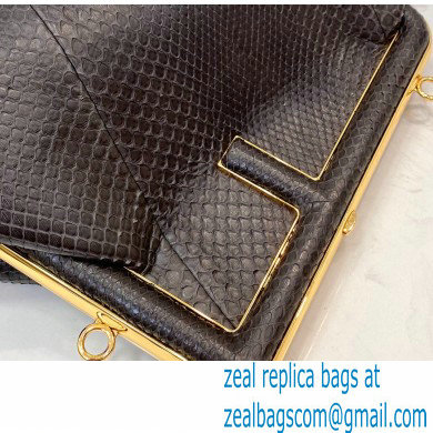 Fendi First Small Python Leather Bag Coffee 2021 - Click Image to Close