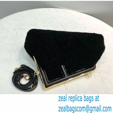 Fendi First Small Sheepskin Bag Black 2021 - Click Image to Close