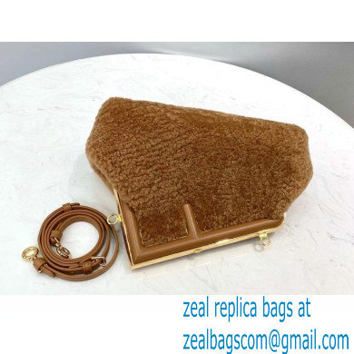 Fendi First Small Sheepskin Bag Brown 2021