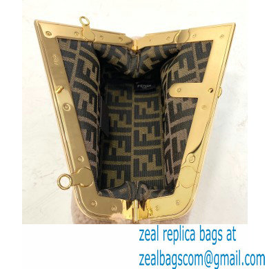 Fendi First Small Sheepskin Bag Nude Pink 2021