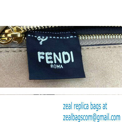 Fendi Sheepskin Medium Baguette Bag Brown 2021 - Click Image to Close