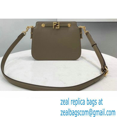 Fendi Touch Leather Bag Gray 2021