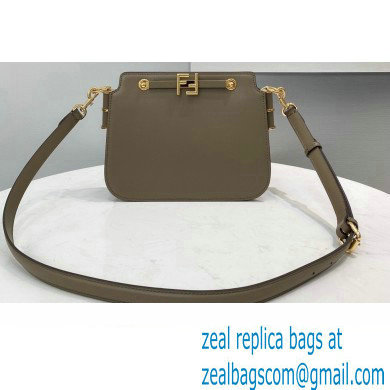 Fendi Touch Leather Bag Gray 2021 - Click Image to Close