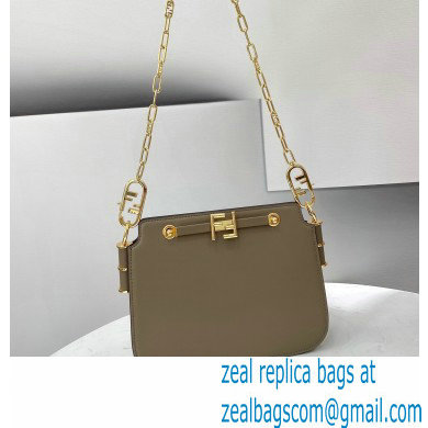 Fendi Touch Leather Bag Gray 2021