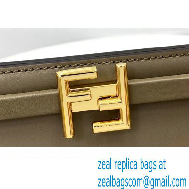 Fendi Touch Leather Bag Gray 2021 - Click Image to Close