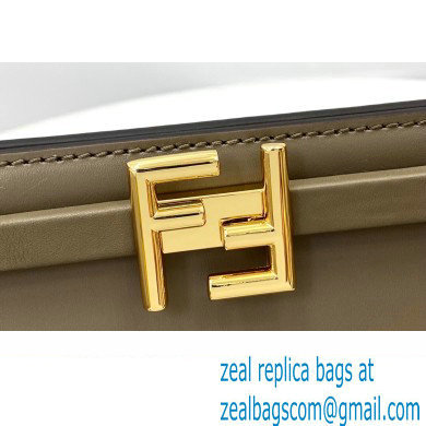 Fendi Touch Leather Bag Gray 2021