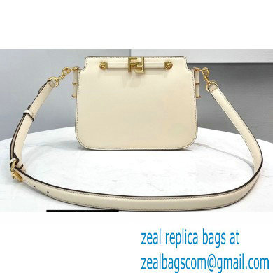 Fendi Touch Leather Bag White 2021