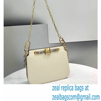 Fendi Touch Leather Bag White/Python 2021