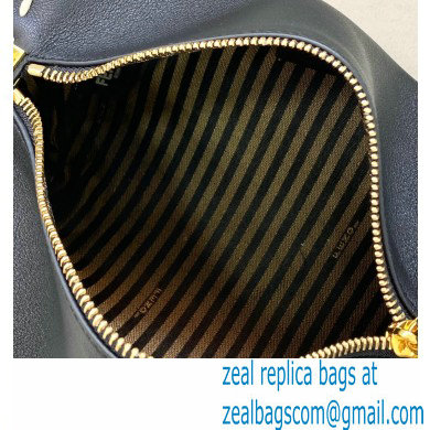 Fendi Triangle Leather Shoulder Bag Black 2021 - Click Image to Close