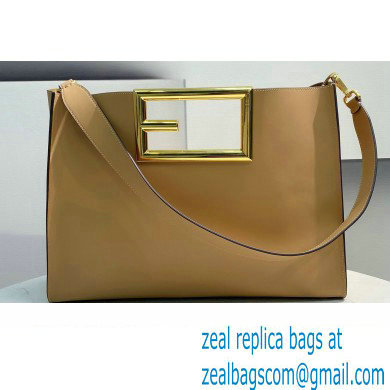Fendi Way Medium Bag Beige 2021 - Click Image to Close