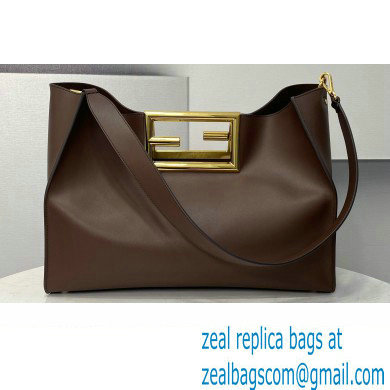 Fendi Way Medium Bag Coffee 2021 - Click Image to Close