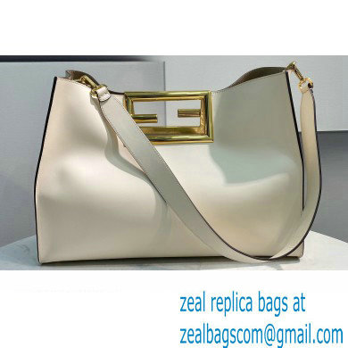 Fendi Way Medium Bag White 2021 - Click Image to Close