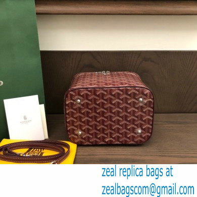 Goyard Muse Vanity Case Bag Burgundy