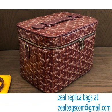 Goyard Muse Vanity Case Bag Burgundy