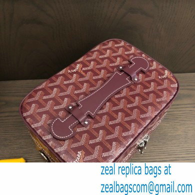 Goyard Muse Vanity Case Bag Burgundy